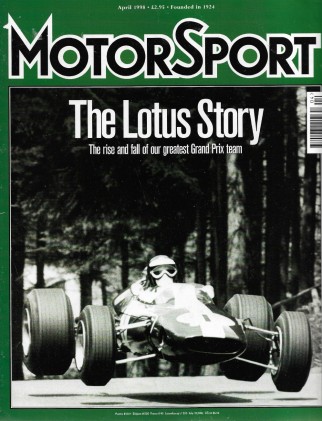 MOTOR SPORT 1998 APR - LOTUS STORY, LANCIA LC2, SALVADORI, BRUCE*